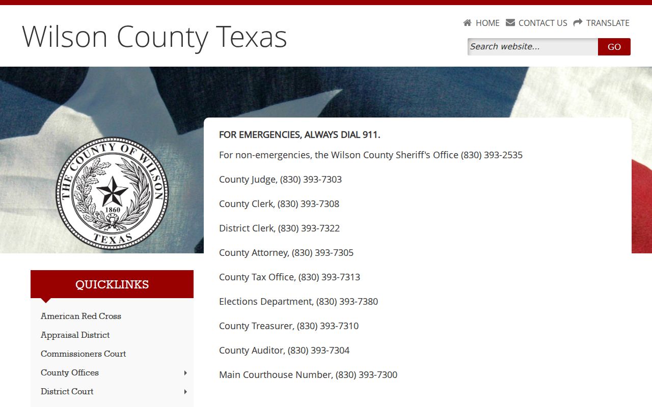 Wilson County court docket courthouse contact directory